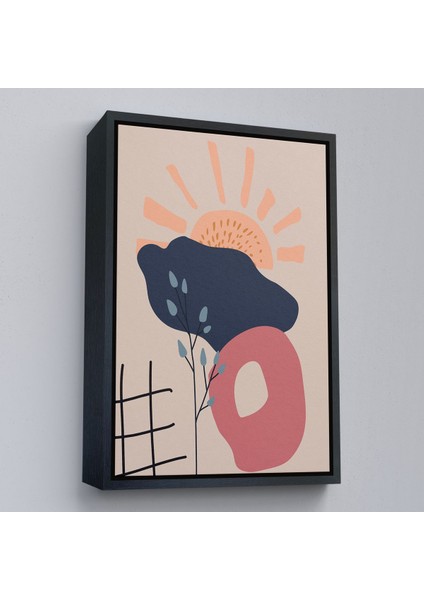 Altın Çerçeveli Soyut Güneş Tablosu fiyatları