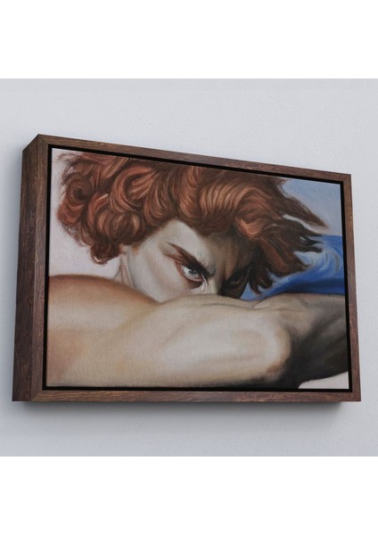 Beyaz Çerçeveli Düşmüş Meleğin Gözyaşları Tablosu, Alexandre Cabanel Fallen Angel's Eyes Tablosu fiyatları