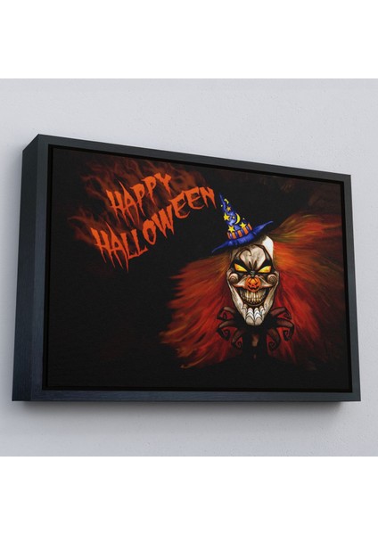 Kahverengi Çerçeveli Cadılar Bayramı Duvar Dekoru, Korkunç Kabaklar Cadılar Bayramı Duvar Tablosu modelleri