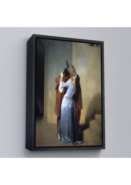 Altın Çerçeveli Francesco Hayez Öpücük Isimli Eseri Duvar Tablosu fiyatları