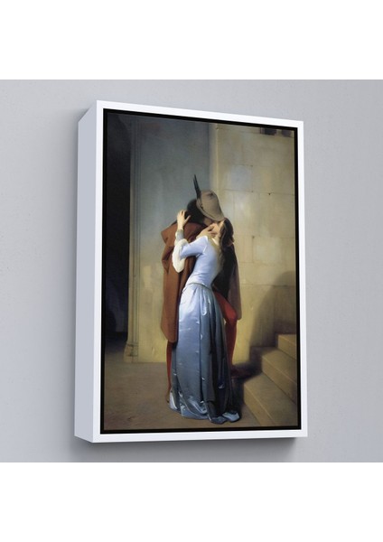 Altın Çerçeveli Francesco Hayez Öpücük Isimli Eseri Duvar Tablosu modelleri