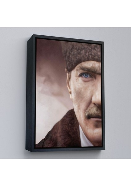 Altın Çerçeveli Mustafa Kemal Atatürk Dekoratif Duvar Tablosu fiyatları