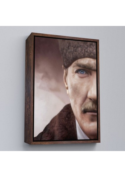 Altın Çerçeveli Mustafa Kemal Atatürk Dekoratif Duvar Tablosu fırsatları