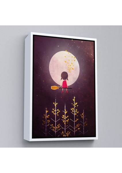 Kahverengi Çerçeveli Küçük Bir Gece Gezgini Tablosu fırsatları