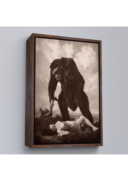 Siyah Çerçeveli William Mortensen Lamour 1934, Amerikan Grotesk Tuval Kanvas Tablo modelleri