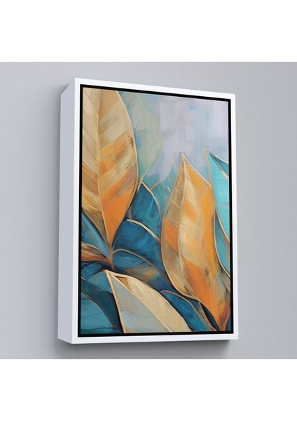 Altın Çerçeveli Renkli Yaprak Tablosu modelleri