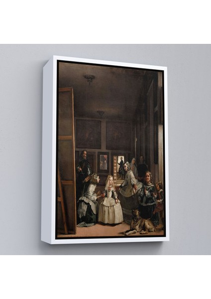 Altın Çerçeveli Las Meninas-Diego Velázquez Klasik Sanat Kanvas Tablo modelleri