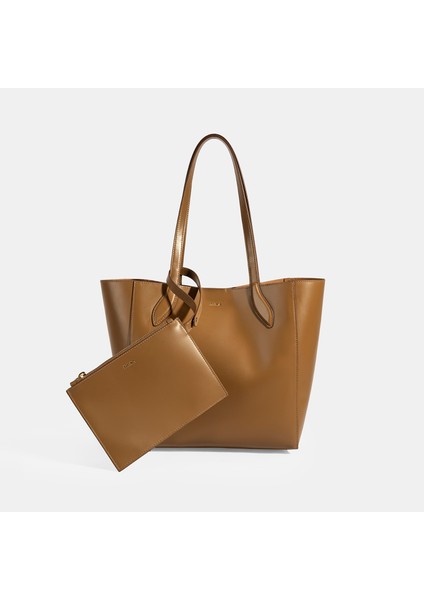 Kadın Kahve Deri Omuz Çantası