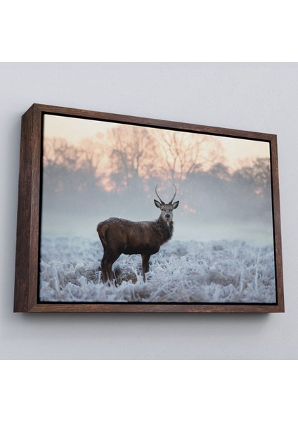 Çerçeveli Geyik Dekoratif Kanvas TABLO-1166
