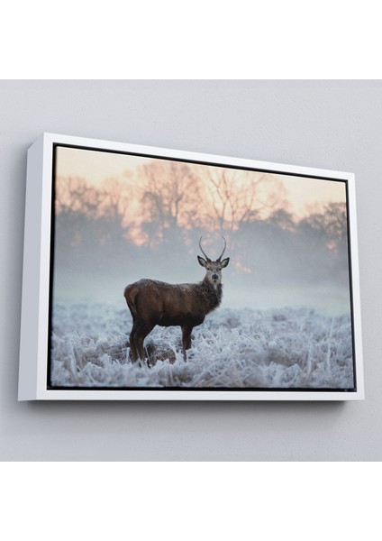 Çerçeveli Geyik Dekoratif Kanvas TABLO-1166 fırsatları