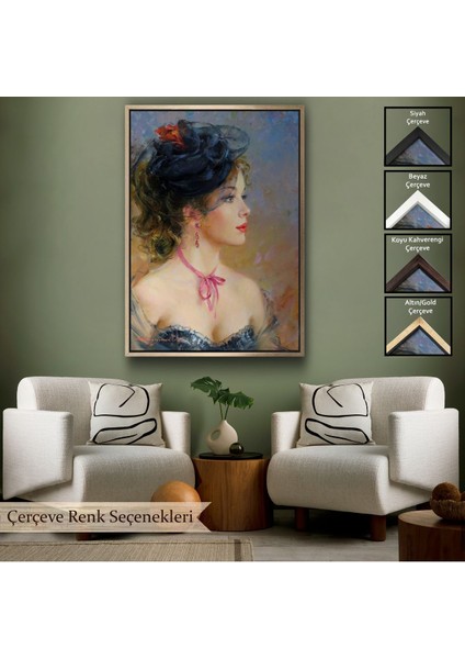 Çerçeveli Güzel Helen Dekoratif Duvar TABLOSU-6142