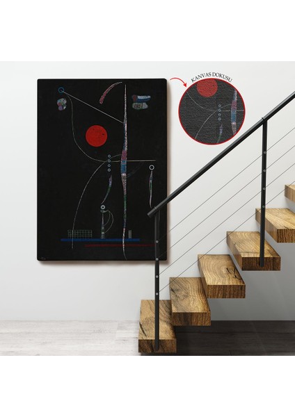 Wassily Kandinsky - Kırmızı Vurgu TABLOSU-7496 fırsatları