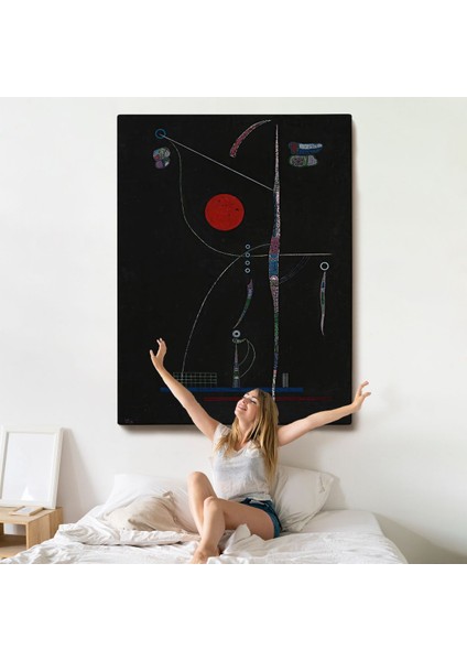 Wassily Kandinsky - Kırmızı Vurgu TABLOSU-7496 indirimleri