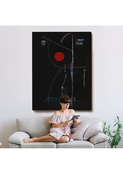 Wassily Kandinsky - Kırmızı Vurgu TABLOSU-7496