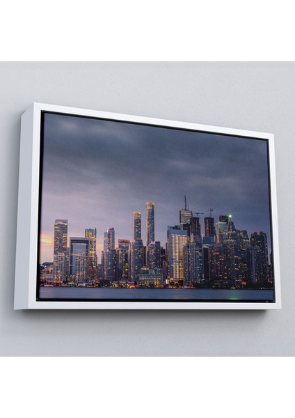 Çerçeveli Kanada Toronto Manzarası Kanvas TABLO-5080
