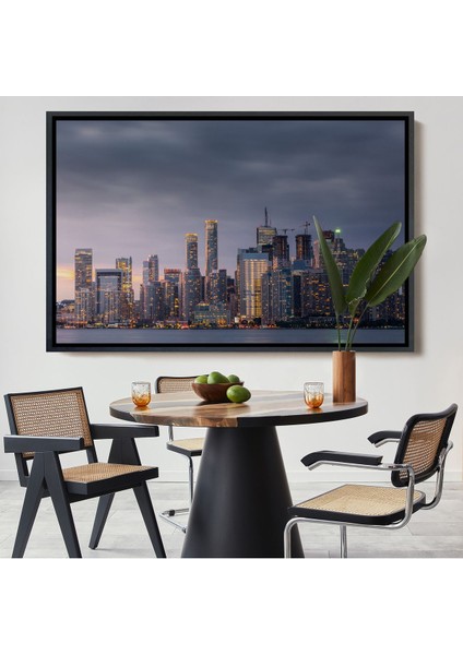 Çerçeveli Kanada Toronto Manzarası Kanvas TABLO-5080