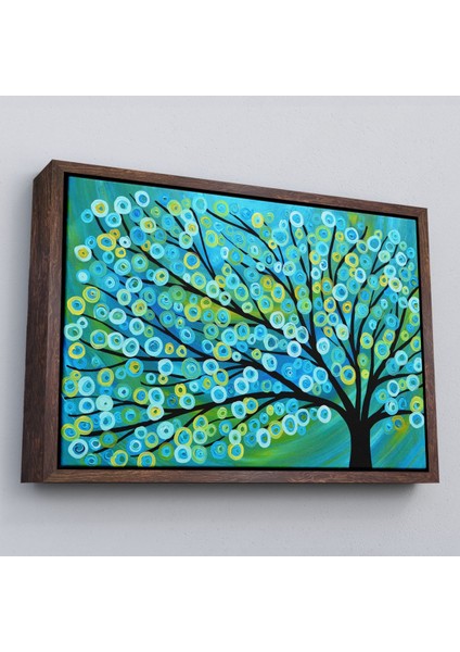 Çerçeveli Sürreal Ağaçtaki Renkler Senfonisi TABLOSU-6628 fiyatları