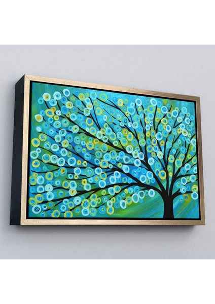 Çerçeveli Sürreal Ağaçtaki Renkler Senfonisi TABLOSU-6628 modelleri