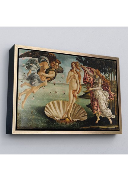 Çerçeveli Sandro Botticelli'nin Venüs'ün Doğuşu Isimli ESERI-5163