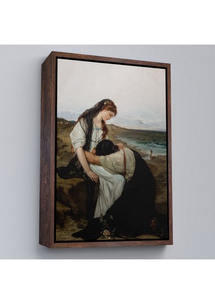 Çerçeveli Hanus Knöchel'in Deniz Kıyısında Isimli Eseri Tablosu, On The Seashore -6180 fiyatları