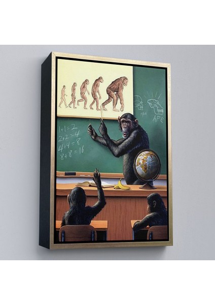 Çerçeveli Insanın Tersine Evrimine Anlatan Manmun TABLOSU-6265 fiyatları