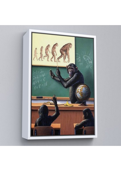 Çerçeveli Insanın Tersine Evrimine Anlatan Manmun TABLOSU-6265 fırsatları
