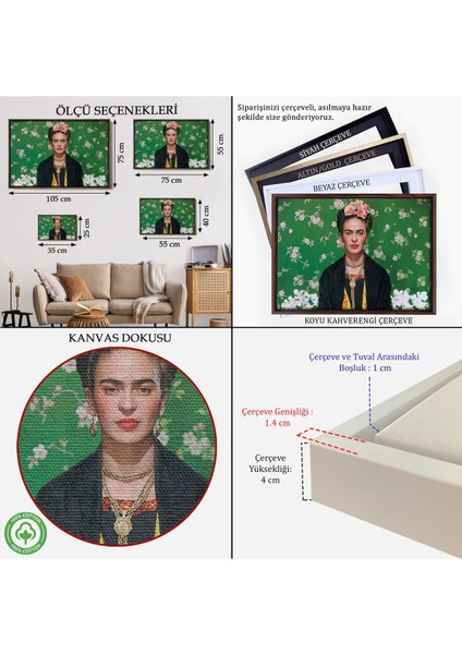 Çerçeveli Ünlü Ressam Kanvas TABLO-5141 indirimleri