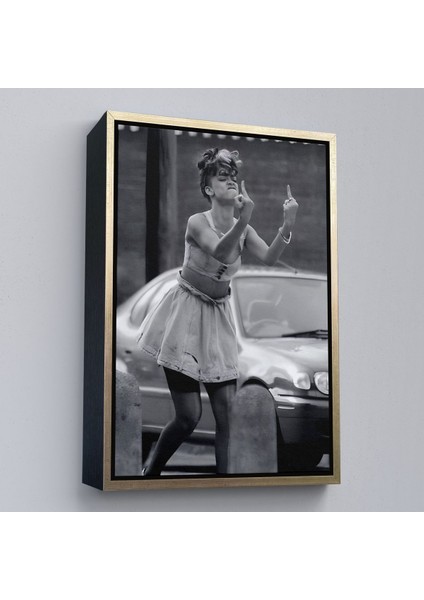 Siyah Çerçeveli Beyonce Umrumda Değil Haraketi Duvar Tablosu fırsatları