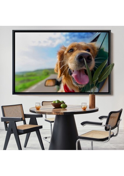 Çerçeveli Köpek Dekoratif Kanvas TABLO-1130