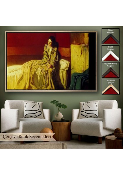 Siyah Çerçeveli Müjde Henry Ossawa Tanner Kanvas Tablo, Klasik Sanat