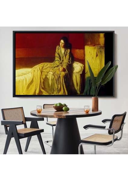 Siyah Çerçeveli Müjde Henry Ossawa Tanner Kanvas Tablo, Klasik Sanat