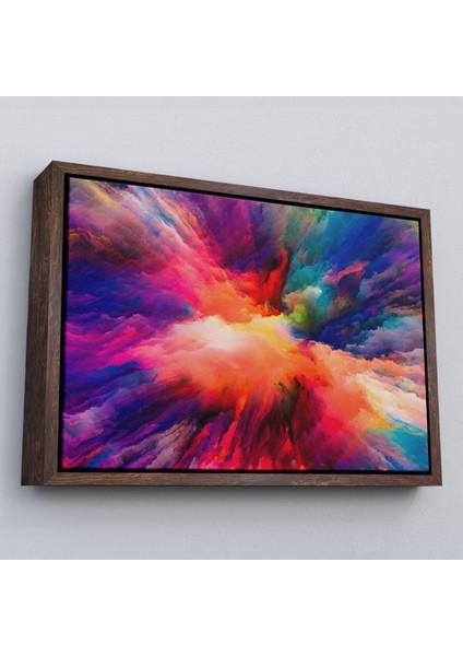 Çerçeveli Yaratıcı Renkler Yağlıboya Görünüm Dekoratif Kanvas Duvar TABLOSU-3521 fiyatları
