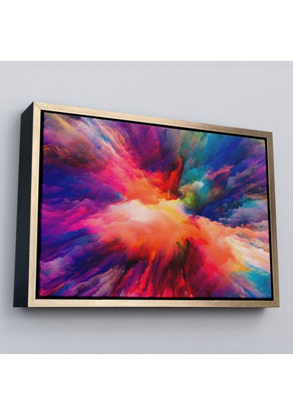Çerçeveli Yaratıcı Renkler Yağlıboya Görünüm Dekoratif Kanvas Duvar TABLOSU-3521 modelleri