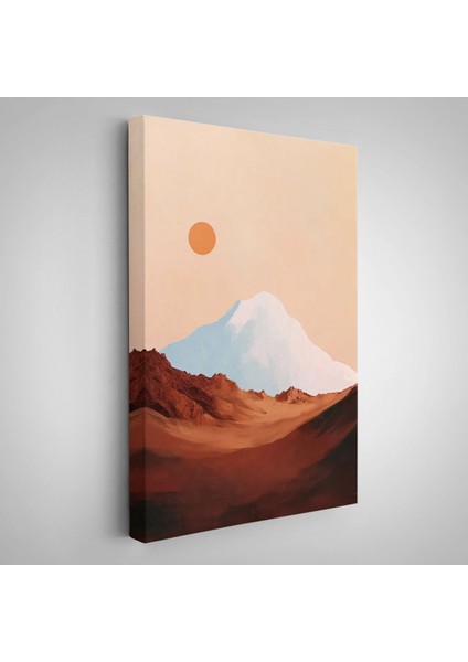 Dağın Arkasındaki Soyut Güneş Manzara TABLO-7622