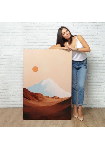 Dağın Arkasındaki Soyut Güneş Manzara TABLO-7622 fiyatları