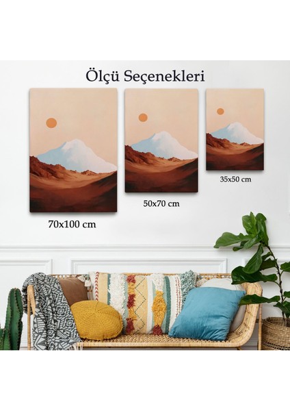 Dağın Arkasındaki Soyut Güneş Manzara TABLO-7622 modelleri