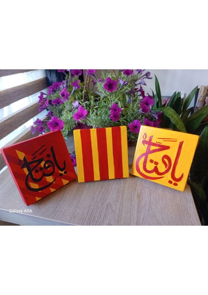 TARAFTAR TEMALI ORJİNAL EL YAPIMI ESMA ÜL HÜSNA DESENLİ MASA ÜSTÜ TABLO fiyatları