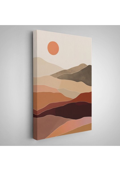 Dağların Üstündeki Soyut Güneş Manzarası TABLO-7661