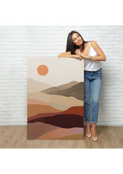 Dağların Üstündeki Soyut Güneş Manzarası TABLO-7661 fiyatları
