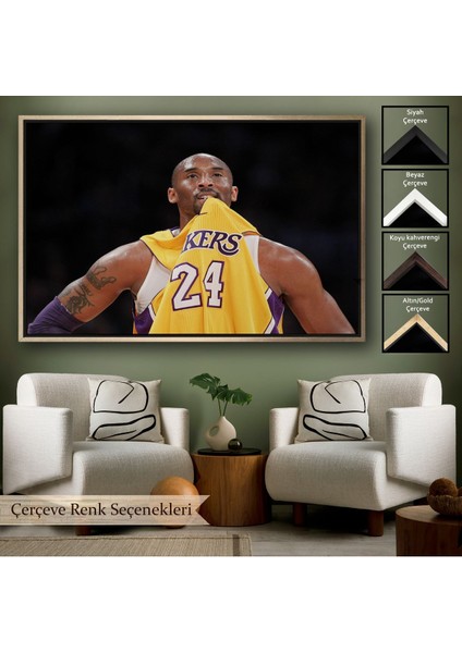 Çerçeveli Kobe Bryant Kanvas TABLO-5140