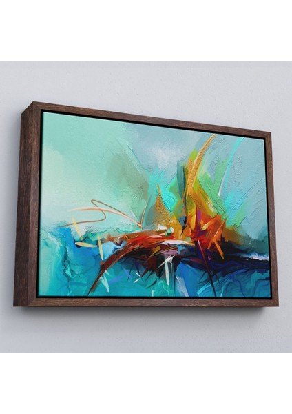 Çerçeveli Çağdaş Sanat Soyut Yağlıboya Görünüm Dekoratif TABLO-3614 fiyatları