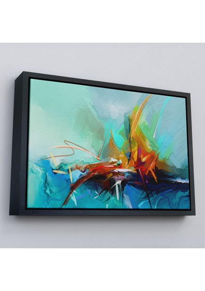 Çerçeveli Çağdaş Sanat Soyut Yağlıboya Görünüm Dekoratif TABLO-3614 fırsatları