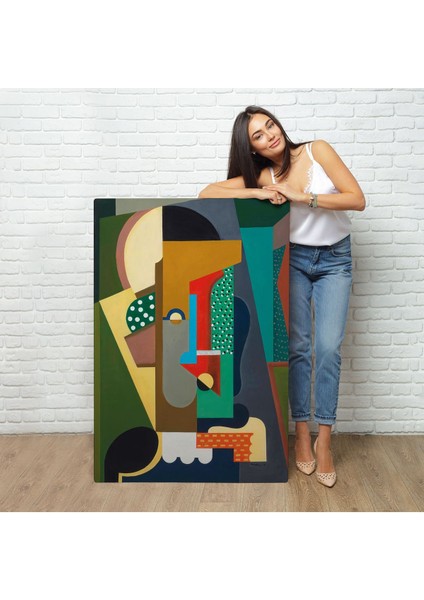 Auguste Herbin - Kübist Kompozisyon TABLO-8097 fiyatları