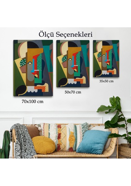 Auguste Herbin - Kübist Kompozisyon TABLO-8097 modelleri