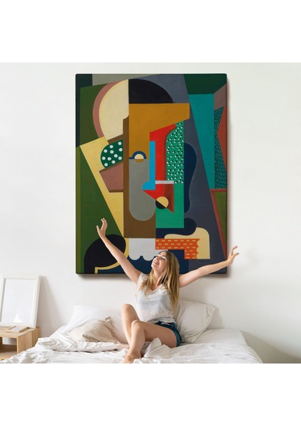 Auguste Herbin - Kübist Kompozisyon TABLO-8097 indirimleri