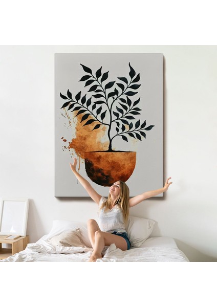 Dekoratif Minimal Bitki TABLOSU-7651 indirimleri