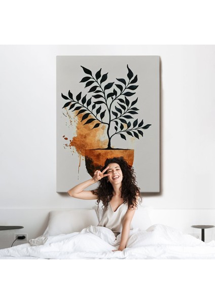 Dekoratif Minimal Bitki TABLOSU-7651