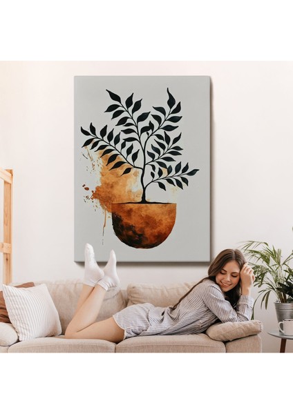 Dekoratif Minimal Bitki TABLOSU-7651