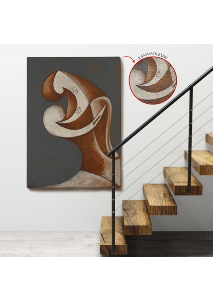 Pablo Picasso - Soyut Baş TABLOSU-7382 fırsatları