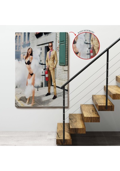 Kadına Tüp Ile Müdahele Eden Adam TABLO-7755 fırsatları